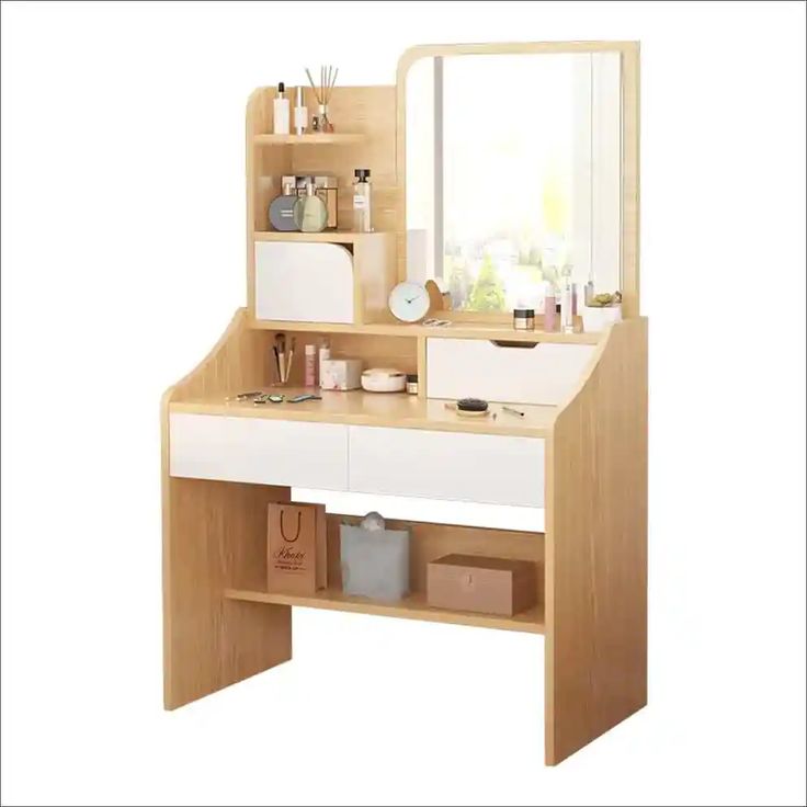 bàn trang điểm gỗ công nghiệp