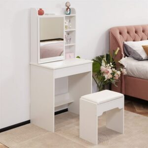bàn trang điểm gỗ công nghiệp