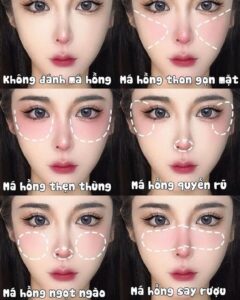 cách chọn má hồng phù hợp khuôn mặt