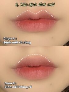 đánh son lòng môi tự nhiên