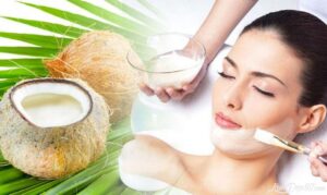 dưỡng da bằng dầu dừa