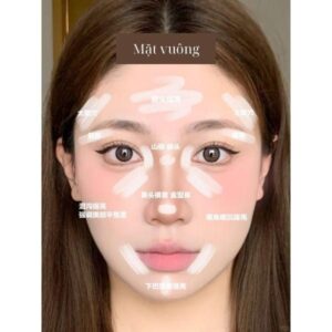 highlight cho từng dáng mặt