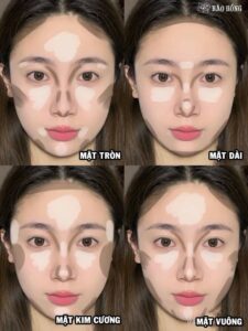 mẹo che khuyết điểm theo khuôn mặt
