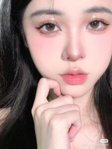 phối tone hồng đào trong trẻo