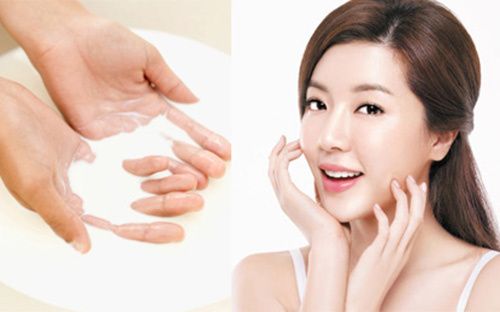 rửa mặt bằng nước vo gạo