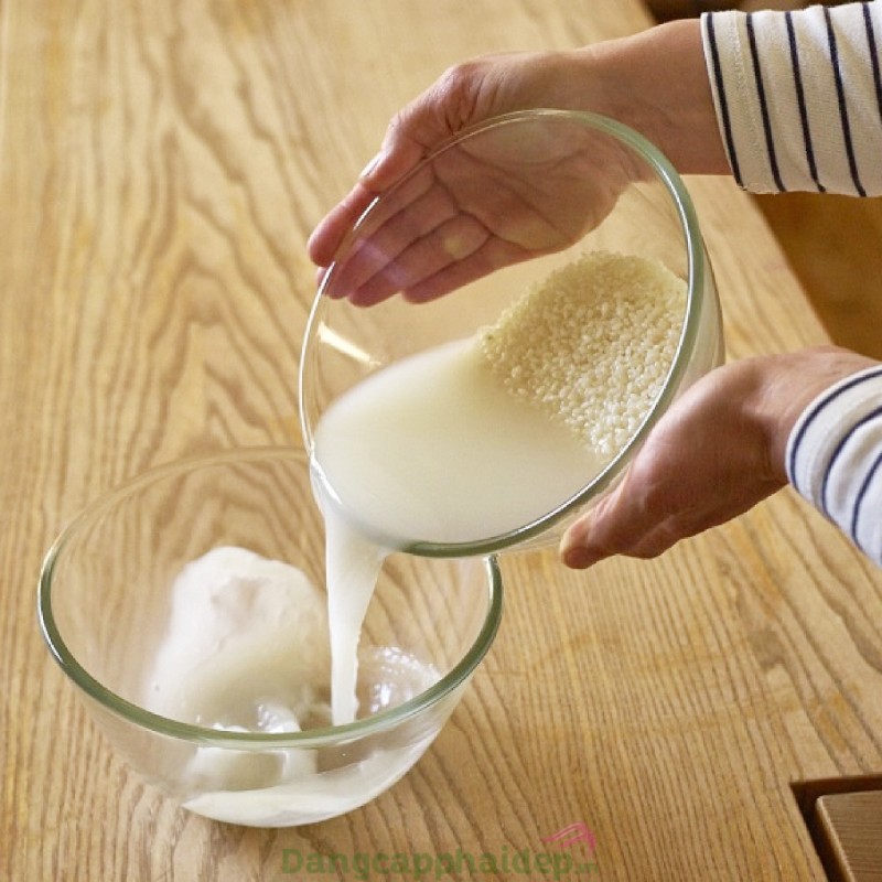 làm đẹp bằng nước vo gạo