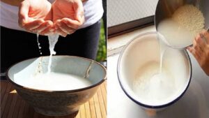 làm đẹp bằng nước vo gạo