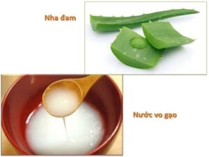 Làm trắng da bằng nha đam