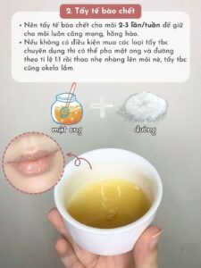 giảm thâm môi tự nhiên