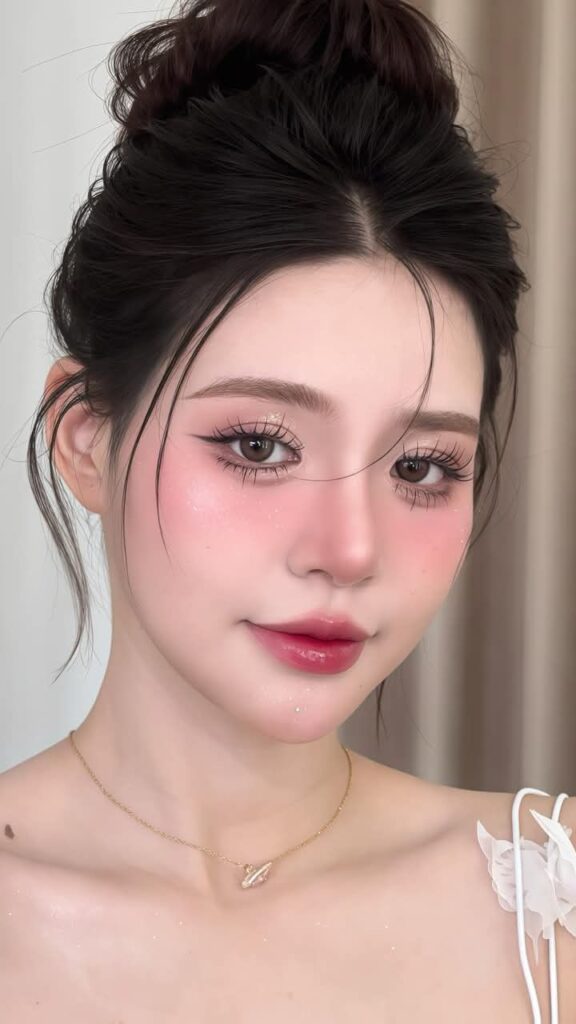 makeup cho mặt dài