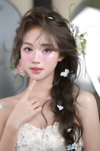 makeup đi tiệc trong vườn