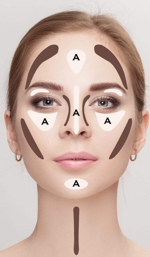 nâng mũi bằng contour