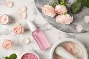 nước hoa hồng sau make