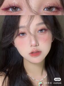makeup mắt nhẹ nhàng Hàn