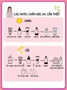 skincare trước khi trang điểm