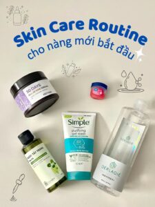 skincare trước khi trang điểm