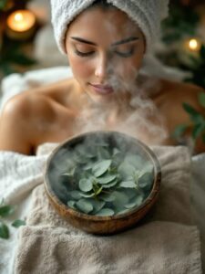 xông mặt bằng thảo mộc
