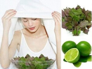 xông mặt bằng thảo mộc