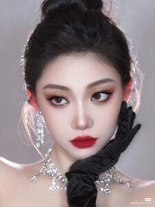 makeup cho mặt hơi nhọn