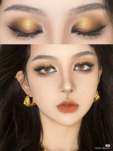 makeup tone vàng đồng cho người mới